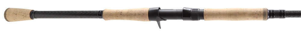Split cork rear grip and trigger reel seat